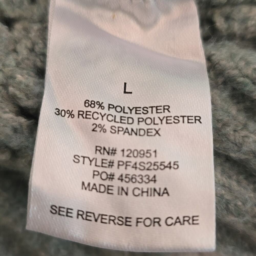 Stitch Fix Pink Rose Open-Knit Cropped Sweater in Soft Green - Picture 5 of 5